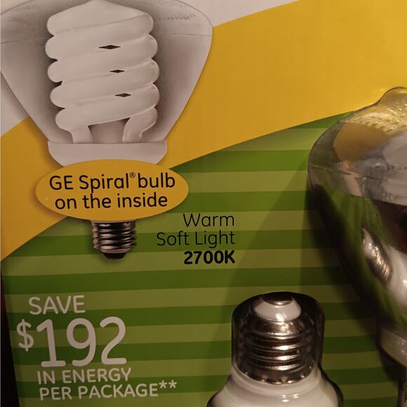 NEW Three (3) General Electric GE Energy Smart 90 WATT Flood Lightbulbs - Picture 4 of 4